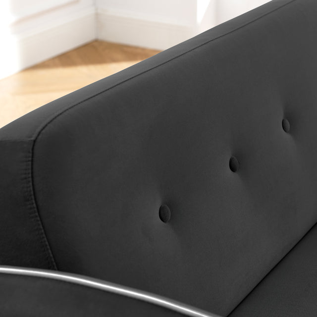 Modern 55.5" Pull Out Sleep Sofa Bed 2 Seater Loveseats Sofa Couch with side pockets, Adjsutable Backrest and Lumbar Pillows for Apartment Office Living Room