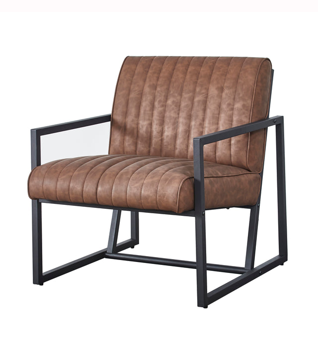Modern design high quality PU(BROWN)+ steel armchair,for Kitchen, Dining, Bedroom, Living Room