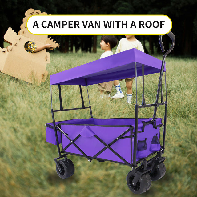 Outdoor Garden Park Utility kids wagon portable beach trolley cart camping foldable folding wagon