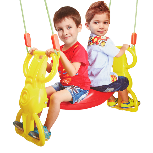 Multi-Child Swing Set Back to Back Rider Glider