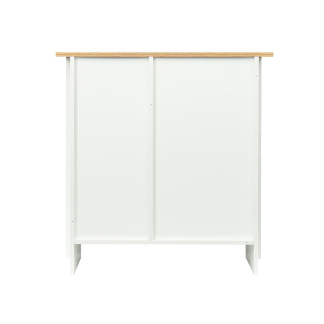 Kitchen Sideboard Cupboard , White High Gloss Dining Room Buffet Storage Cabinet Hallway Living Room TV Stand Unit Display Cabinet with Drawer and 2 Doors