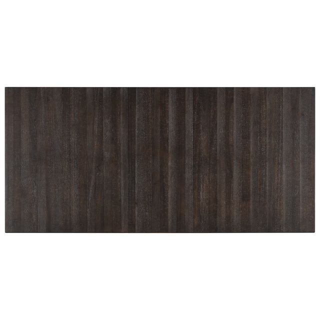 TREXM Retro Style Rectangular Dining Table Wood Extendable Dining Table with 18" Leaf, Seats up to 8 (Espresso)