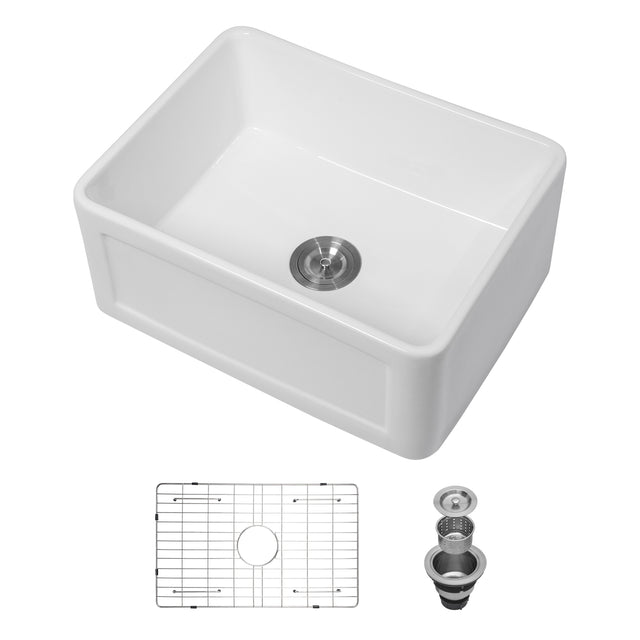 Farmhouse/Apron Front White Ceramic Kitchen Sink