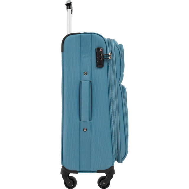 Softside Luggage Expandable 3 Piece Set Suitcase Upright Spinner Softshell Lightweight Luggage Travel Set