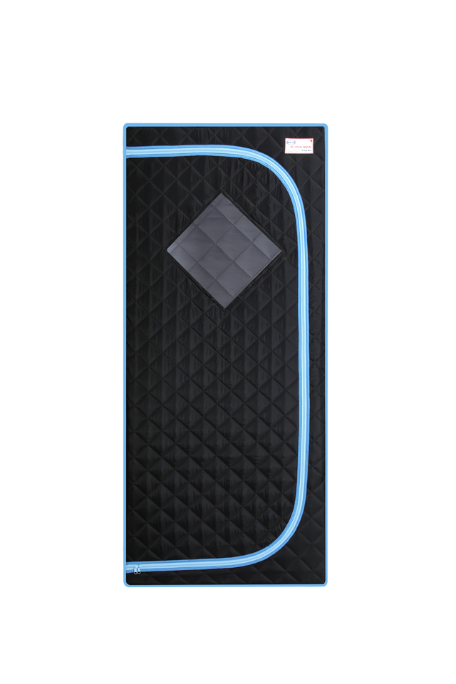 Portable Full Size Black Infrared Sauna tent–Personal Home Spa, with Infrared Panels, Heating Foot Pad,Controller, Foldable Chair ,Reading light.Easy to Install.Fast heating, with FCC Certification.