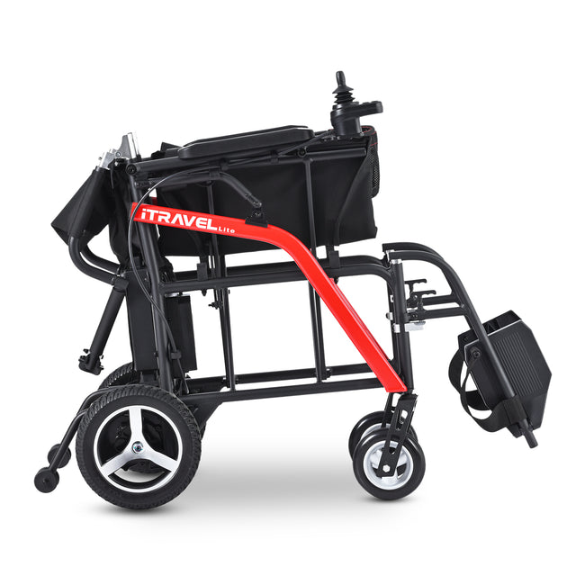 Intelligent Lightweight Foldable Electric Wheelchairs- Black