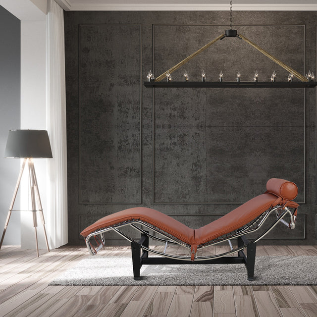 Le Corbusier LC-4 Style Replica Chaise Lounge Chair Mid Century Modern for living room/bedroom