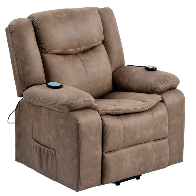 Orisfur. Power Lift Chair for Elderly with Adjustable Massage Function, Recliner Chair with Heating System for Living Room