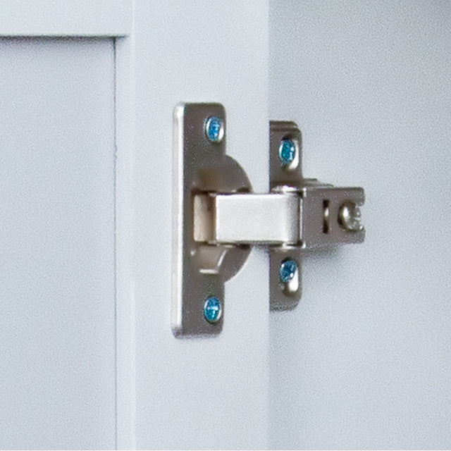 Kitchen Sideboard Cupboard , Light gray High Gloss Dining Room Buffet Storage Cabinet Hallway Living Room TV Stand Unit Display Cabinet with Drawer and 2 Doors