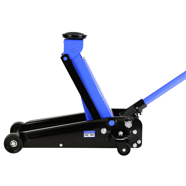 Hydraulic trolley Low Profile and Steel Racing Floor Jack with Piston Quick Lift Pump,3Ton (6,000 lb) Capacity, Blue