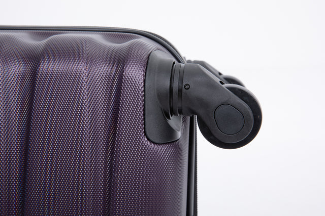 20" Carry on Luggage ABS Lightweight Suitcase, Spinner Wheels, TSA Lock, Purple