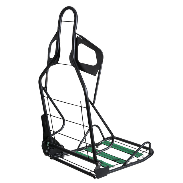 2-Piece Ergonomic Racing Seats with Adjustable Double Slides,PVC Racing Simulator Game Seats,Black