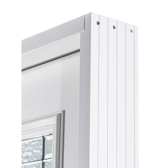 37.5inx81.5in Right Hand Inswing Decorative Glass- Zinc Caming Fiber Glass Prehung Entry Door .