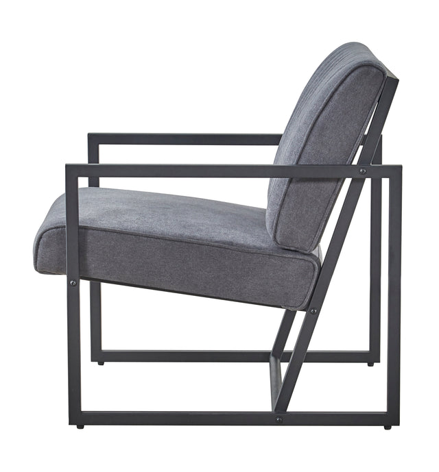 Modern design high quality fabric (GREY)+ steel armchair,for Kitchen, Dining, Bedroom, Living Room
