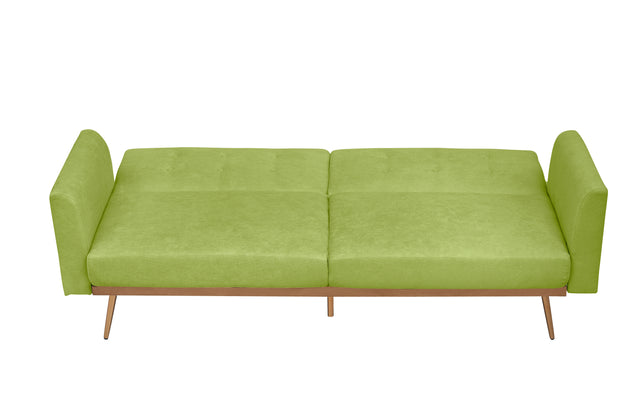 ETA 2022-02-21Cotton living room sofa. Rose metal feet convertible bed folds