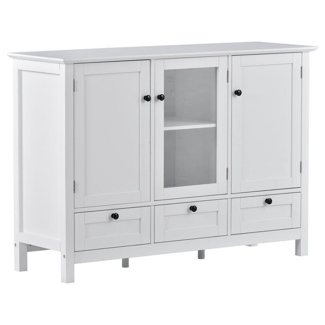 U_STYLE 44.9'' Accent Cabinet Modern Console Table Sideboard for Living Room Dining Room With 3 Doors, 3 Drawers