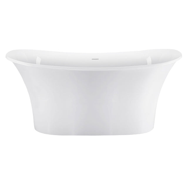 67" 100% Acrylic Freestanding Bathtub,Contemporary Soaking Tub,white Bathtub