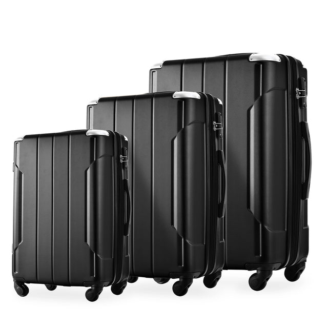 Hardshell Luggage Sets 3 Pcs Spinner Suitcase with TSA Lock Lightweight 20''24''28''