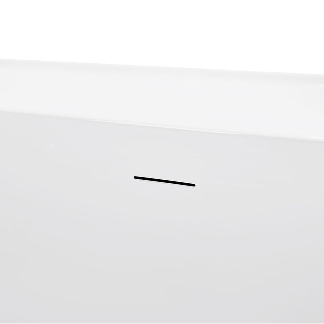 59" 100% Acrylic Freestanding Bathtub,Contemporary Soaking Tub,white Bathtub