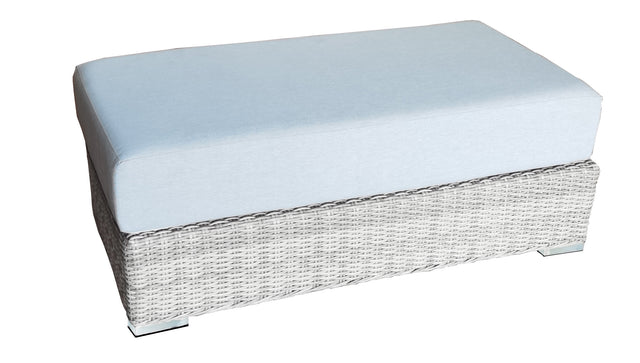 6 Piece Rattan Sectional Seating Group with Cushions (Color:LIGHT GREY)