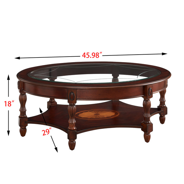 COCKTAIL TABLE-TEMPERED GLASS