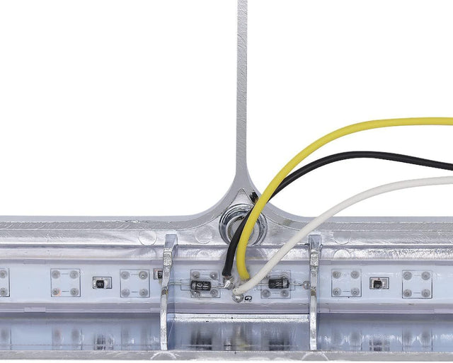 Chrome Plastic Dual Rectangular Headlight Bezel With Visor for Kenworth T400 T600 T800 W900B W900L Peterbilt 378 Western Star 4900 Trucks (Amber LED with Clear Lens)