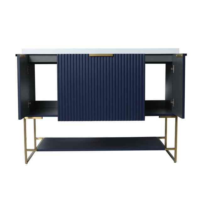 48 Inch Freestanding Bathroom Vanity With Resin Basin,48x18-BVA01148NB