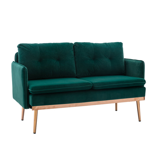 COOLMORE  Velvet  Sofa , Accent sofa .loveseat sofa with Stainless feet