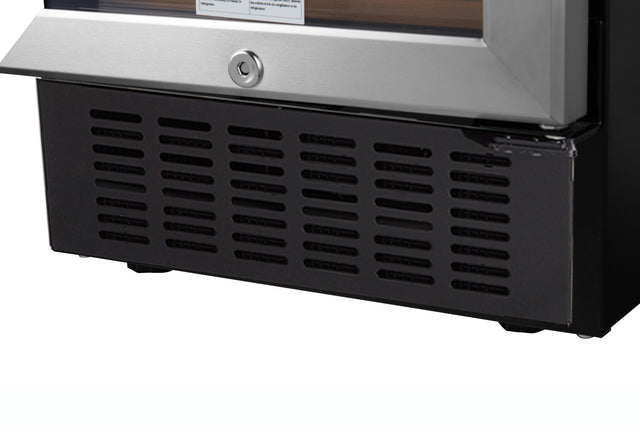 SOTOLA 15 Dual Zone Inch Wine Cooler Refrigerators 28 Bottle Fast Cooling Low Noise Wine Fridge with Professional Compressor Stainless Steel, Digital Temperature Control Screen Built-in or Freestandin