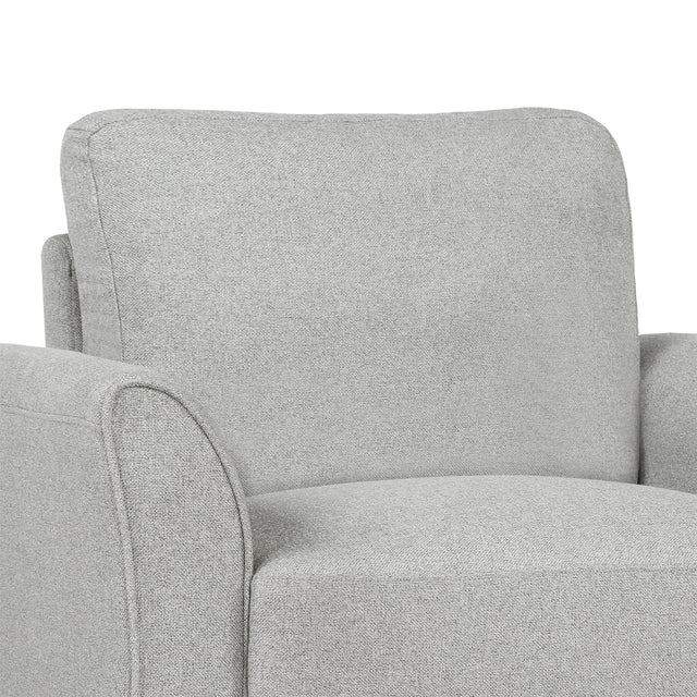 Living Room Furniture Armrest Single Sofa and Loveseat Sofa (Light Gray)