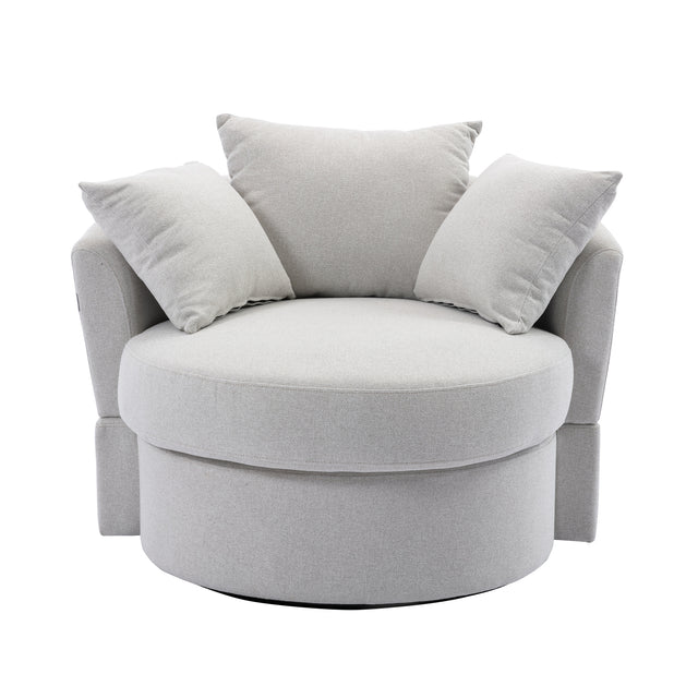 Modern Akili swivel accent chair barrel chair for hotel living room / Modern leisure chair