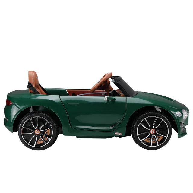 Bentley Officially Licensed kids Ride On Car, Kids Electric Vehicle with Lights, Music and Remote Control, Ride On Toy for Boys and Girls Aged 3-8, Dark Green