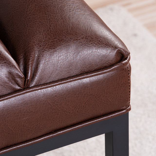 Metal Base Upholstered Bench for Bedroom for Entryway