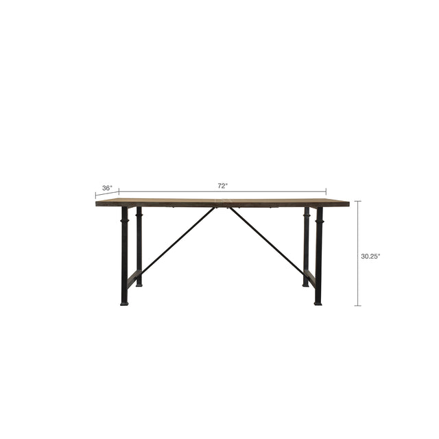 Cirque Dining Table With Metal Legs