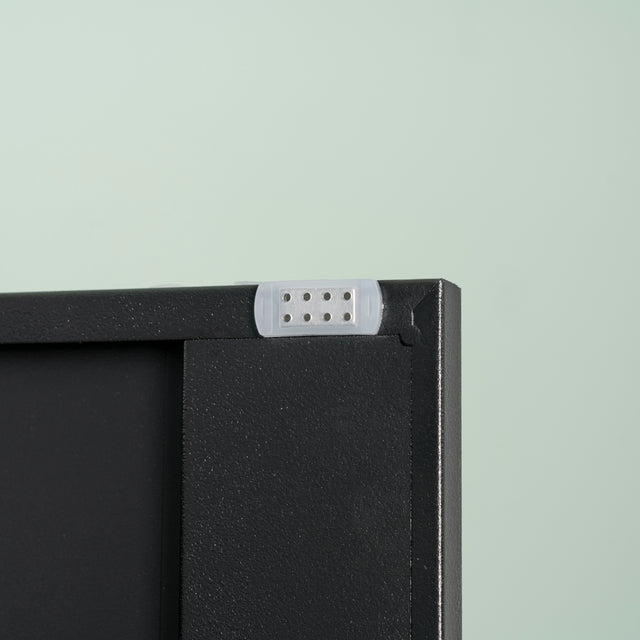 High Storage Cabinet with 2 Doors and 4 Partitions to Separate 5 Storage Spaces, Home/ Office Design