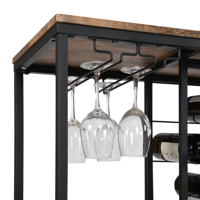 Industrial Wine Rack Kitchen Bar for Home 3 -Tier Storage Shelves