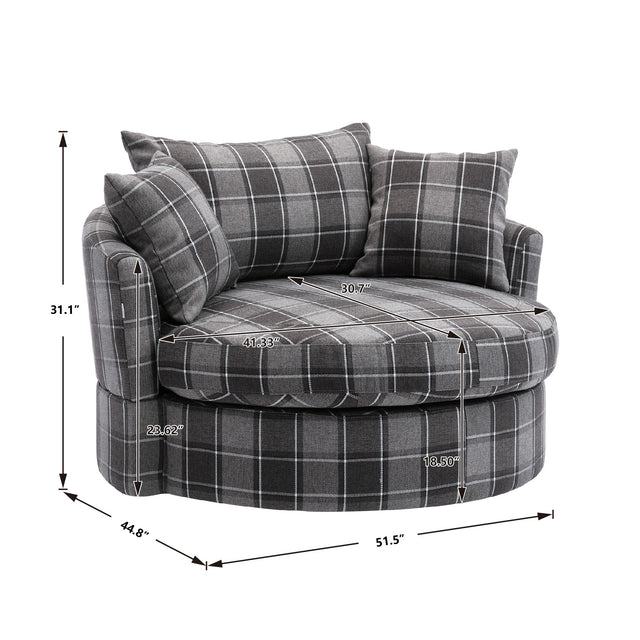 Modern Akili swivel accent chair barrel chair for hotel living room / Modern leisure chair (notice :contact us for more detail )
