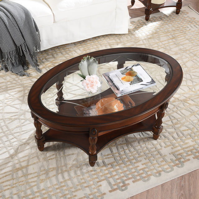 COCKTAIL TABLE-TEMPERED GLASS
