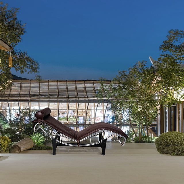 Le Corbusier LC-4 Style Replica Chaise Lounge Chair Mid Century Modern for living room/ bedroom