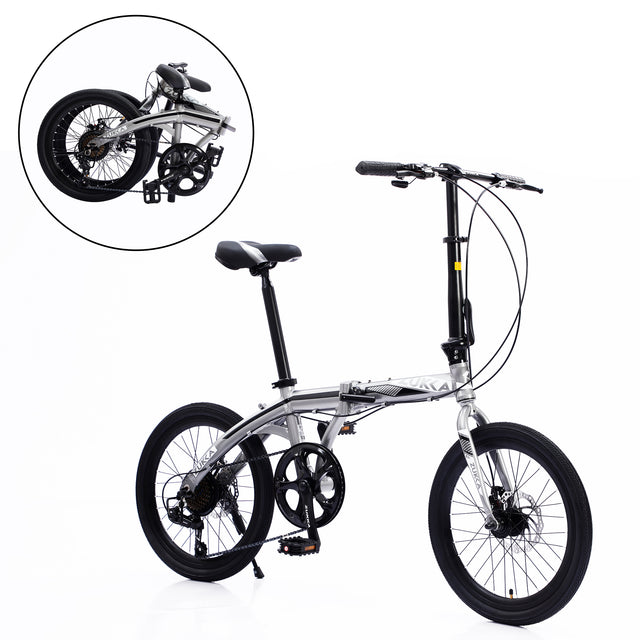 20“folding city bike aluminum frame 8 speed shimano folding bike