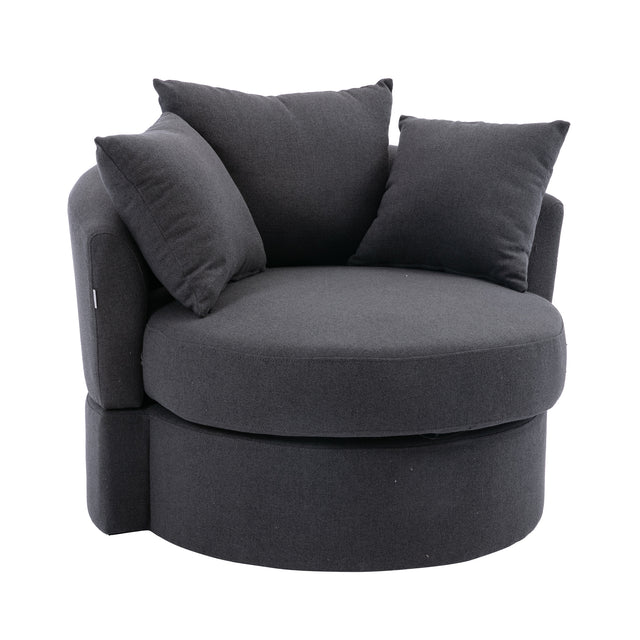 Modern Akili swivel accent chair barrel chair for hotel living room / Modern leisure chair