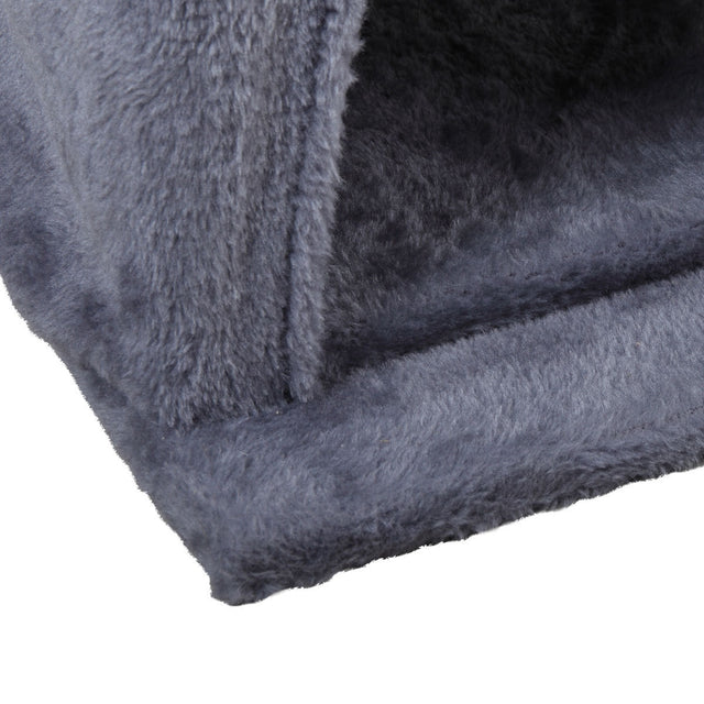 Double-layer cat Tree with cat house and ladder - light gray