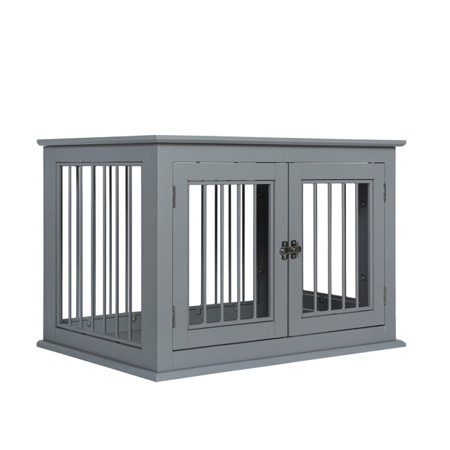 Pet house, Large Crate with Chew-Resistant Iron Bars, open from 2 directions