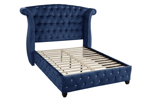 Sophia King Bed 4 Piece Blue