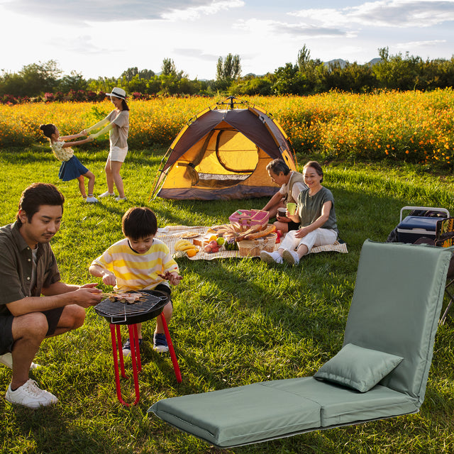Foldable Portable Chair for Outdoor Travel, Picnic, BBQ,Camping Folding Adults with Carry Bag,Portable Chair for Outdoor Travel, Fourteen-Position Adjustable Recliner
