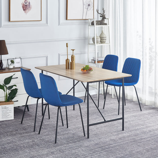 Dining Chair set of 4 PCS(BLUE),Modern style,New technology,Suitable for restaurants, cafes, taverns, offices, living rooms, reception rooms.Simple structure, easy installation.