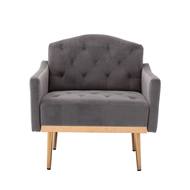 COOLMORE Accent Chair ,leisure single sofa with Rose Golden feet