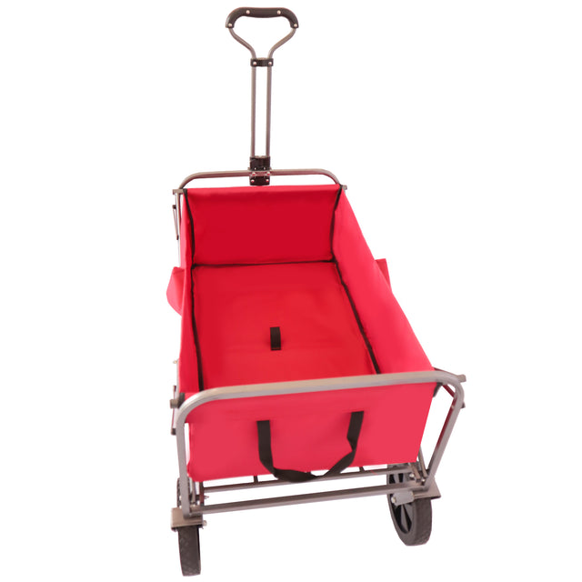 Outdoor Garden Multipurpose Micro Collapsible Beach Trolley Cart Camping Folding Wagon