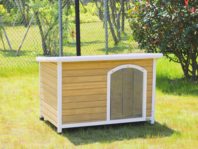 Wooden Dog Houses Weatherproof for Small Dog Medium Dog Large Dogs Outdoor Dog Kennel with Raised Feet