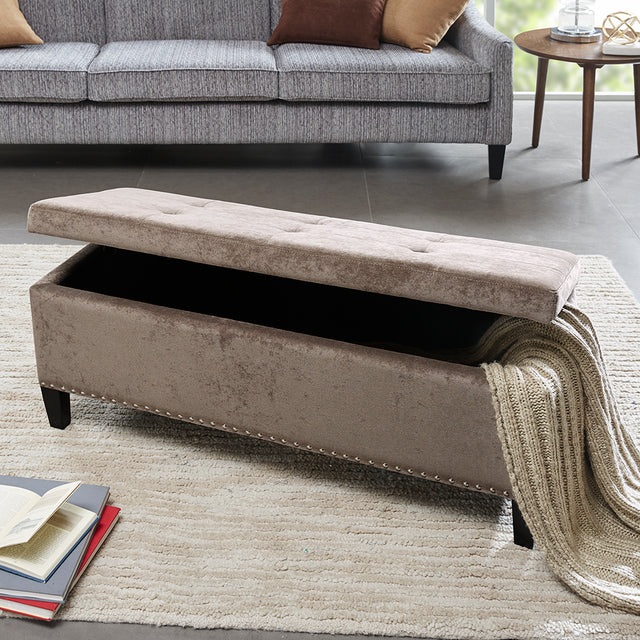 Shandra II Tufted Top Storage Bench